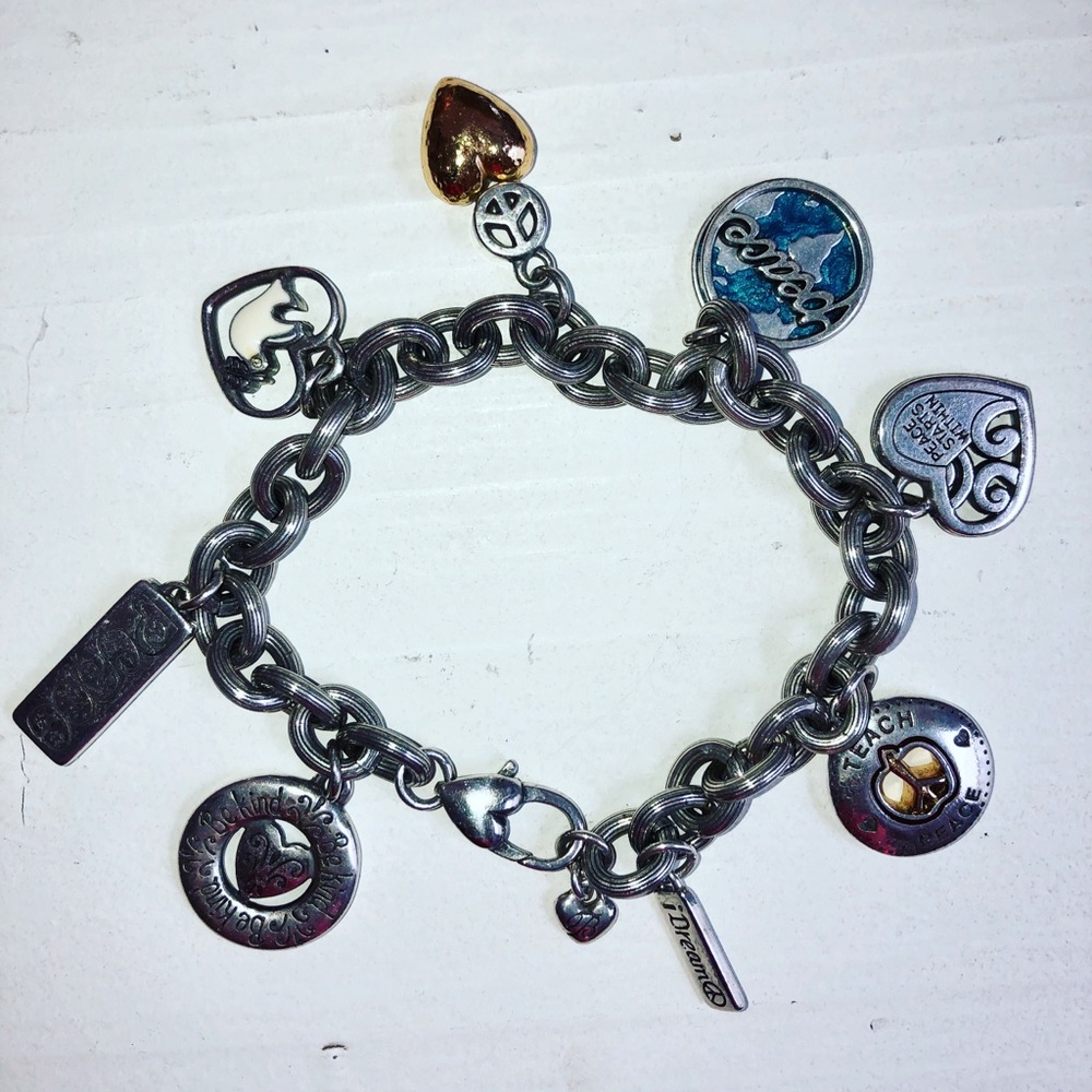 Brighton Peace Charm Bracelet